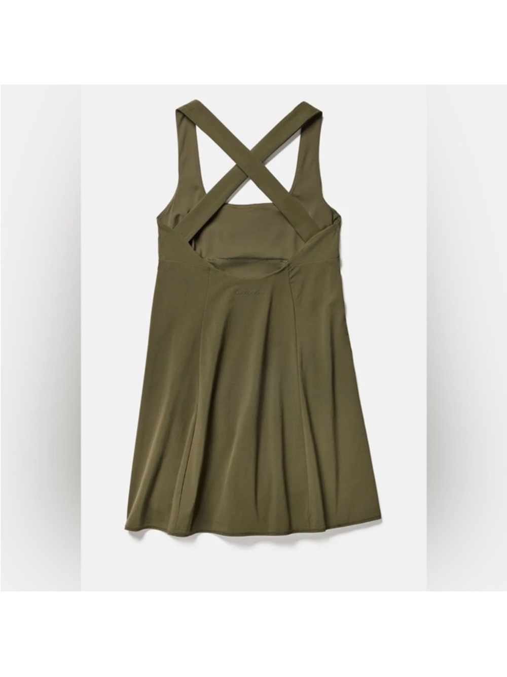 NWT Outdoor Voices Cross Back Dress Forest Green Large - Picture 4 of 11